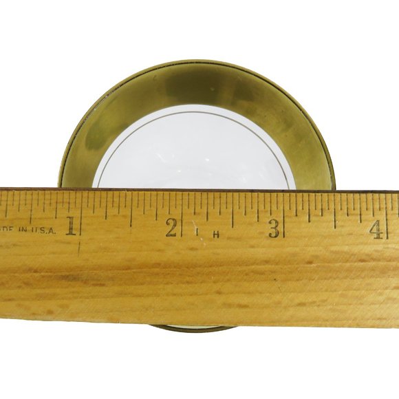 Vintage TWO (2) Tiffin? Minton? Gold Encrusted Band Clear Smooth 6.75" Glasses - Picture 15 of 15